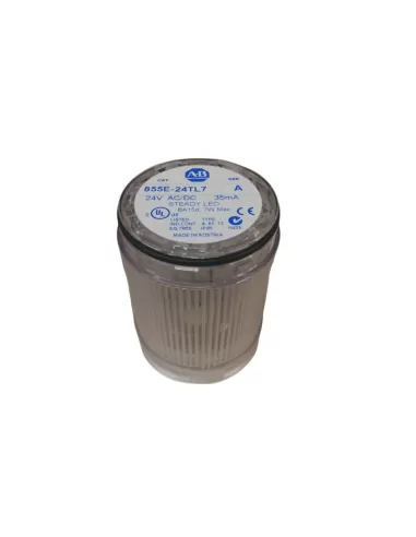 Allen bradley 855e-24tl7 módulo para luces de torreta 50mm blanco